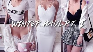 HUGE warm weather WINTER TRYON HAUL PART 1  EDGY CHIC STUFF from LULUS NYCT amp MORE [upl. by Hiett642]