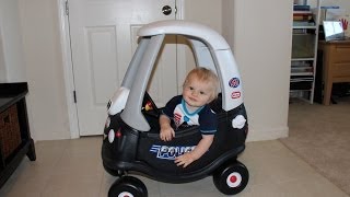 Little Tikes Cozy Coupe Patrol Police Car for Babys First Birthday [upl. by Asaeret364]