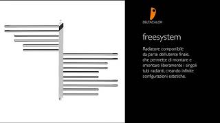 Termoarredo Design FreeSystem  Deltacalor [upl. by Kenwee665]