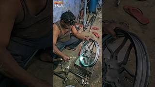 🥵NS 200 Alloy Wheel பெண்ட அசால்டா எடுத்து முடிச்சிட்டாரு😱 wantedbala alteration trending viral [upl. by Heddie]