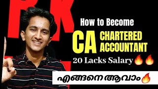 How to become A Ca After Plus two or Degree In MalayalamChartered Accountant Salary Syllabus Time [upl. by Diehl]