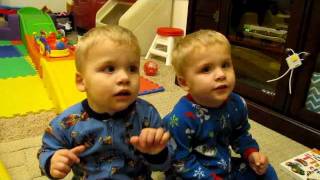 Identical Twins Singing Twinkle Twinkle Little Star [upl. by Stanton]