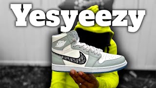 YesYeezy Dior x Air Jordan 1 High Review [upl. by Nodroj]