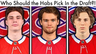 Who Should the Canadiens Pick In the 2022 NHL Draft Top NHL Prospects amp MontrealHabs Lottery [upl. by Jarlathus46]