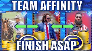 Team Affinity 4 Tutorial and Overview How to Unlock 99 OVR Nolan Ryan SO Fast MLB The Show 23 [upl. by Acireh]