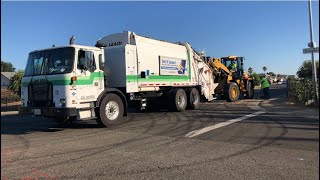 Sacramento County Bulky Waste Leach Rear Loader on Lots of Bulk Trash Part 12 [upl. by Niki978]