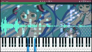 Hatsune Miku PoPiPo MIDI Piano Tutorial Extended [upl. by Ecnal]