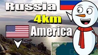 The shortest distance from Russia to America is 4 km [upl. by Ydnem440]