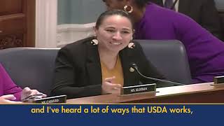 Rep Sharice Davids Questions USDA Secretary on Supply Chain Issues and Mental Health Care Access [upl. by Monreal]