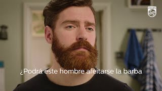 ¿Podrá este hombre afeitarse la barba solo con OneBlade [upl. by Ndnarb]