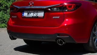 Mazda 6 2016 Pb 25  tłumik z końcówkami 100 mm marki Ulter [upl. by Nosned]