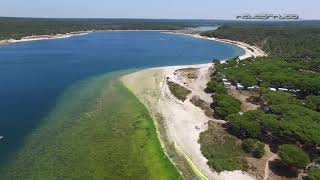 Vista aÃ©rea da Lagoa de Albufeira com Dji Phantom 3 Pro 60 FPS 29 de Junho de 2019 [upl. by Yellas449]