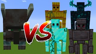 Ravager vs All Golems Mob Battle in Minecraft [upl. by Weinhardt789]