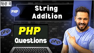 PHP interview questions in Hindi  Add string values [upl. by Clementius]