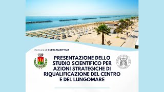 Presentazione dello studio scientifico per azioni strategiche di riqualificazione del lungomare [upl. by Anstus13]