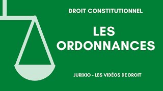 Les ordonnances [upl. by Nnod]