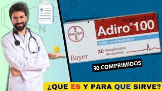 ADIRO 100💊¿Qué es y para que sirve ¿REDUCE EL COÁGULOS SANGUÍNEO  ¡Descubre todos los detalles [upl. by Desma775]