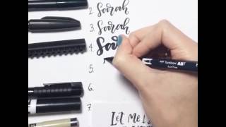 Brush pen review [upl. by Iadahs]