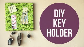 Easy DIY Wall Key Holder  cathydiep [upl. by Neehar263]