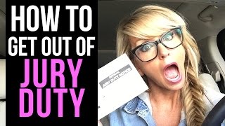 How to Get Out of Jury Duty Things Not To Say [upl. by Gelhar]