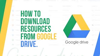 How to Download Resources from Google Drive  StepbyStep Tutorial  2024 [upl. by Annoval145]