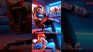 Marios team becomes an gamer shorts mario memes mariobros supermario viral [upl. by Nay83]