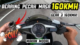 LC135 Bearing Pecah Masa 160KMH Gear 4 Hilang Dari Radar Yamaha Jetrod Tahan Lasak [upl. by Chemash]