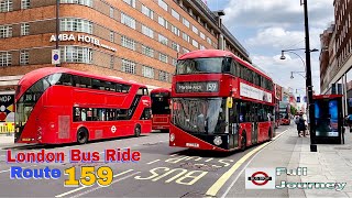 London Bus Ride 🇬🇧 Route 159  Streatham to Marble Arch Crossing Westminster Bridge  Full Journey [upl. by Iegres]