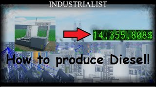 How to make DIESEL and how to refine it in Industrialist  Roblox [upl. by Persons619]