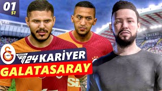 EA FC 24 KARİYER MODU 1  KARİYER SERÜVENİ YENİ TRANSFERLERİYLE GALATASARAYDA BAŞLIYOR [upl. by Ymrots]