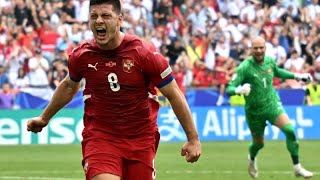 IN LIVE Slovenia vs Serbia few highlights with Luka Jovic 11 goal in 95minute EURO 2024 [upl. by Riek897]