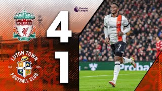 Liverpool 41 Luton  Premier League Highlights [upl. by Horsey37]