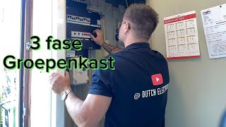 Groepenkast vervangen in Amstelveen  3 fase  meterkast  verduurzamen  elektricien [upl. by Gayel]