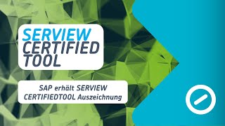 SERVIEW CertifiedTool Auszeichnung SAP Solution Manager 71 [upl. by Kragh]