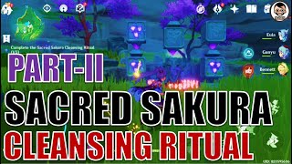 Complete Guide Sacred Sakura Cleansing Ritual Part2  Genshin Impact [upl. by Gordie]