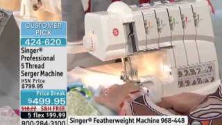 Singer Professional 5 Thread Serger Machine [upl. by Ahsinav]