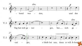 Rheinberger Josef  Abendlied  Guide Voix  Ténor 2 [upl. by Law881]