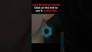 Hexagonal Peyote Stitch Earrings seedbeadsearrings beadingtutorials diy peyotestitch [upl. by Connett]