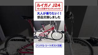 ルイガノJ24キッズマウンテンバイクを大人が乗りたい マウンテンバイク LOUISGARNEAU ジュニアバイク [upl. by Latona]