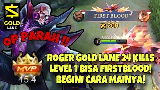 ROGER GOLD LANE ENAK BANGET WAJIB PICK SIH BUILD ROGER TERSAKIT 2024  ROGER BEST BUILD 2024 [upl. by Aker579]