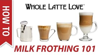 Milk Frothing for Beginners [upl. by Lahcsap97]