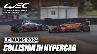 Ferrari And Toyota Collide 🤯 I 2024 24 Hours of Le Mans I FIA WEC [upl. by Claus]