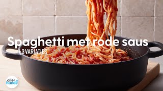 Spaghetti met rode saus  Recept  Allerhande [upl. by Lysander951]