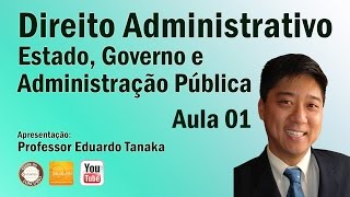 Direito Administrativo  Aula 01 Estado Governo e Administração Pública  Prof Eduardo Tanaka [upl. by Cross70]