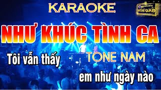 Như Khúc Tình Ca Karaoke Remix Tone Nam ll Karaoke Beat Bảo Sơn [upl. by Saihttam765]