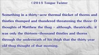 Tongue Twisters  36 [upl. by Blankenship]