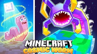 I Survived 100 Days as a COSMIC WORM in HARDCORE Minecraft [upl. by Darell]