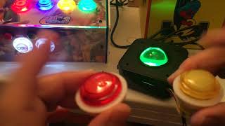 Arcade Trackball review amp going over the wires for the LED light amp colors change for the Trackball [upl. by Llerdnam685]