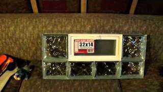 Installing a basement glass block window DIY [upl. by Adnam]