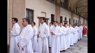 28 settembre 2019 ordinazioni diaconali a 23 seminaristi che diventeranno sacerdoti  alcuni momenti [upl. by Milon361]